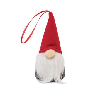 Decorazione a forma di gnomo in feltro personalizzabile con logo