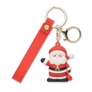 Portachiavi e ciondolo Babbo Natale personalizzabile con logo