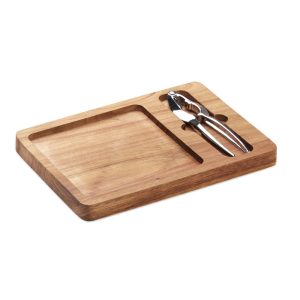 Tagliere in legno personalizzabile con schiaccia noci
