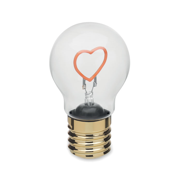 Lampadina da tavolo con cuore led