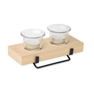 Set di portacandele con supporto