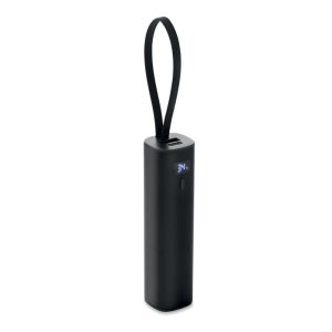 Powerbank personalizzabile da 5000 mAh in alluminio riciclato