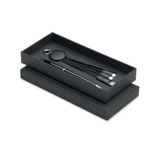 Set regalo personalizzabile penna e cavi di ricarica