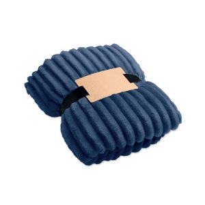 Coperta in pile di poliestere RPET con motivo a righe