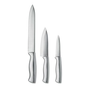 Set 3 coltelli in acciaio inox