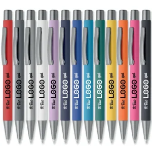 Penna personalizzabile con logo in alluminio riciclato