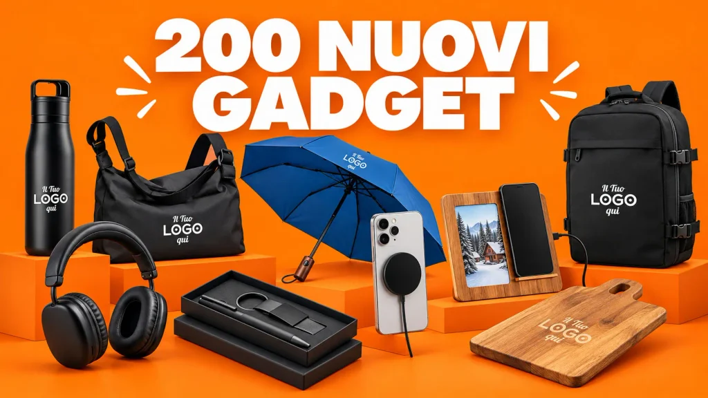 200 nuovi gadget personalizzabili con logo per il natale 2026