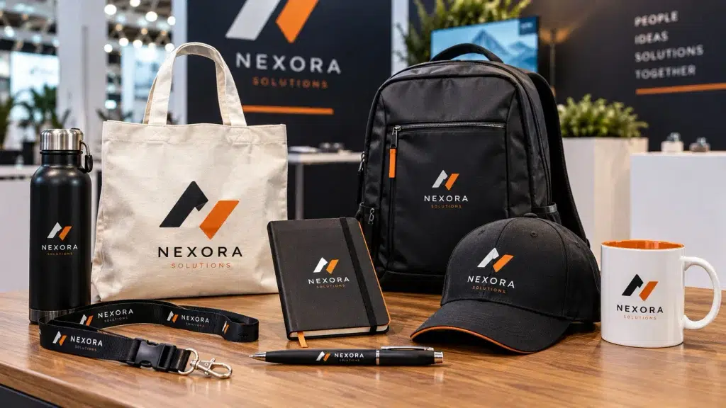 Preparare i gadget personalizzati per una fiera: borracce personalizzate, lanyard personalizzati, tote bag personalizzate, blocco notes personalizzati, penne personalizzate, zaini personalizzati, cappellini personalizzati, tazze personalizzate