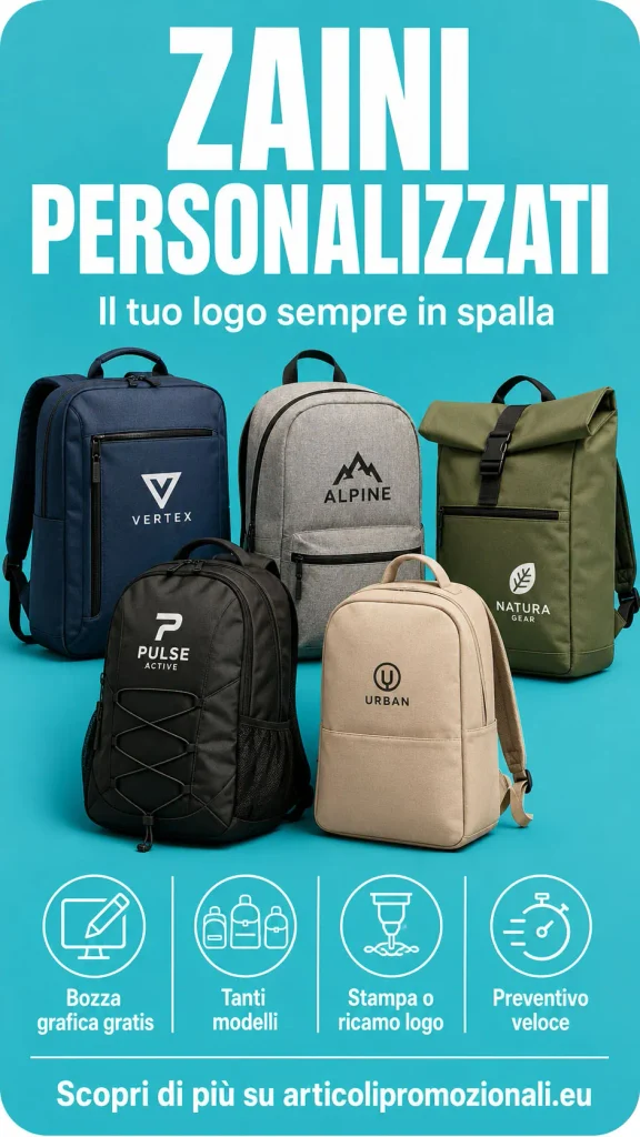 Zaini Personalizzati con LOGO Aziendale
