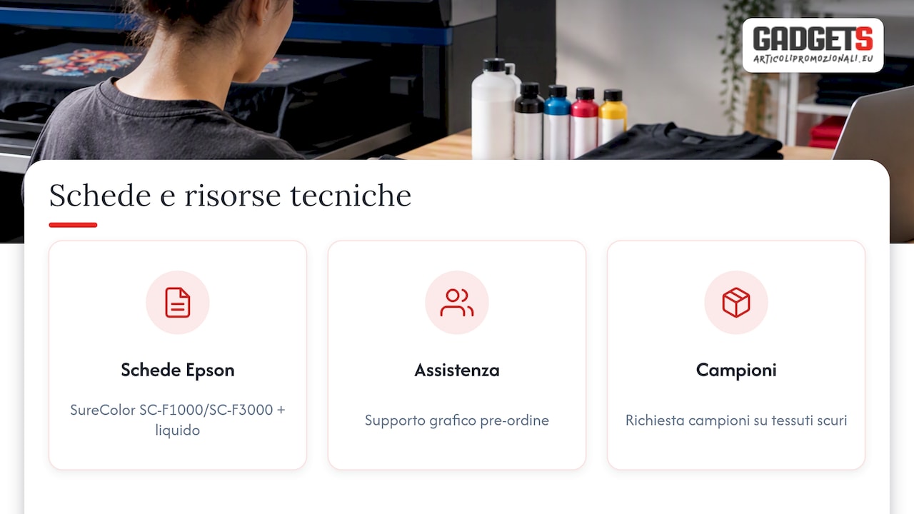 Schede tecniche e risorse per validare le scelte di stampa — overview diagram