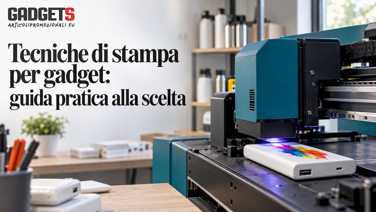 Tecniche di stampa per gadget: guida pratica alla scelta