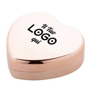 Balsamo labbra alla vaniglia a forma di cuore personalizzabile con logo